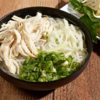 P11. Chicken Pho · Vietnamese noodle soup. Made with beef broth with added flavored of various spices and vario...