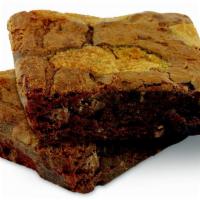 Brownie · Chocolatey and chewy, our brownie is the perfect way to end your meal. 