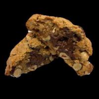 Hazelnut Stuffed Cookie · This cookie makes you want to swallow. Big, thick, and stuffed when you get slapped in the f...