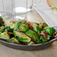 Brussels Sprouts · Prosciutto and cider vinegar.