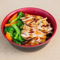 #47. Chicken Bowl · Served with Steamed Rice & Vegetables.