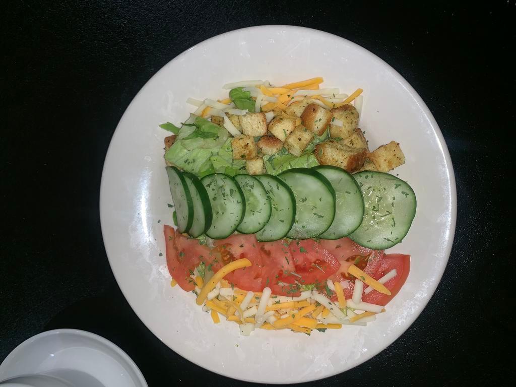 Garden Fresh Salad · Classic Caesar or house. Add fried shrimp or chicken for an additional charge.