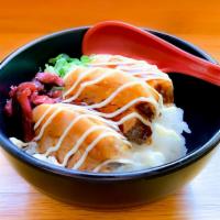 Kakuni Don  · Simmered Pork belly with teriyaki sauce and mayo