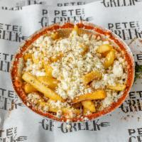 Greek Fries · Sprinkled with feta cheese and oregano.