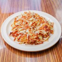 Hash Browns · Fried shredded potatoes. 