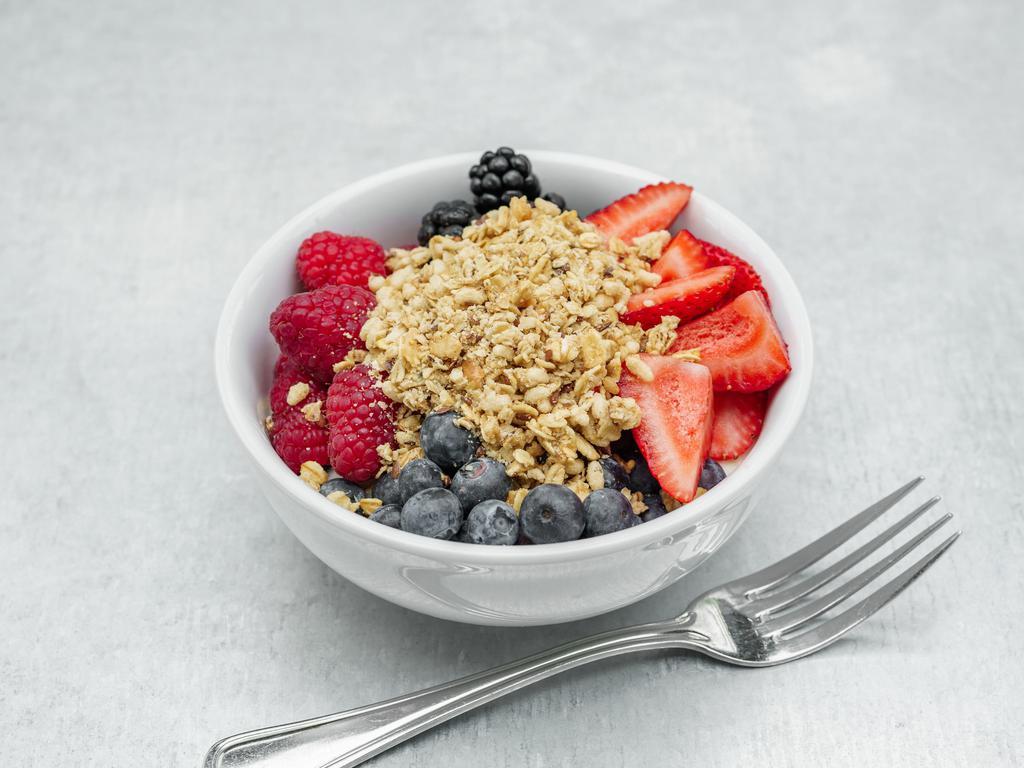 Berry Healthy Bowl · Organic berries, yogurt, granola