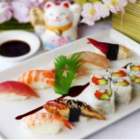 Sushi Dinner · 7 nigiri and California Roll