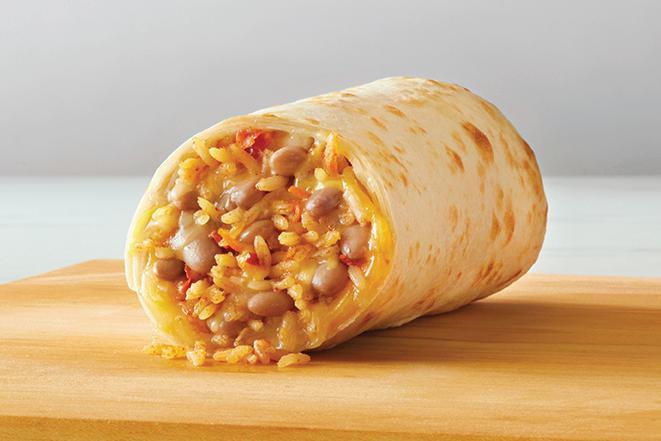 Bean & Cheese · Black or pinto beans, Spanish rice, and triple cheese.
