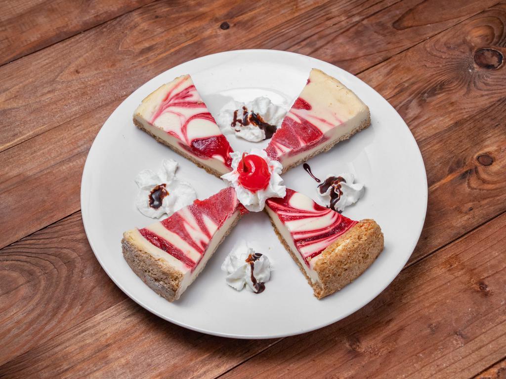 Strawberry Cheesecake · Enjoy a traditional, creamy cheesecake with a Graham cracker crust!