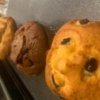 Extra Large Fresh baked Muffin · All fresh and served HOT!