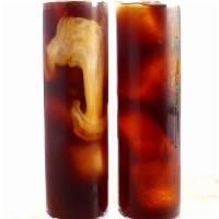 Cold Brew Coffee · Smooth and High caffeine to really pick you up!  Coffee Ice cubes to keep it going strong!