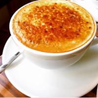 Creme Brulee · The perfect tasting dessert now in latte form and flamed Brulee  sugar right on top!!!