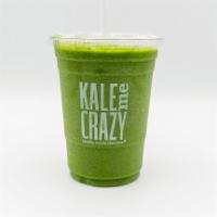 Burning Kale Smoothie · Celery, cucumber, kale, lemon, apple, and cayenne.