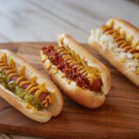 Coney Special · Spicy Ground Beef Over a Coney Dog (Chili, Mustard, Onion)