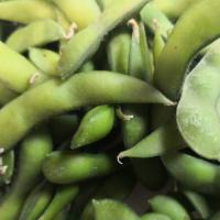 Edamame · Lightly salted steamed soybeans. Vegetarian. 