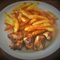 Kids Meal · (Served with rice, pita bread or french fries) choose between chicken kabob, kufta, gyro or ...