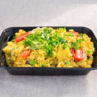L7. Pineapple Fried Rice · Island fried rice, choice of protein, egg, garlic, white onion, peas, pineapple chunks, and ...