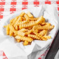 Fries Basket · Deep-fried crinkle-cut french fries.