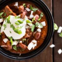 Signature Chili Bowl · Our rich & savory steak, chorizo & red bean chili is spiced up with roasted red chilies. Ser...
