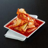 Kimchi 辣白菜 · popular Korean dish. a spicy, slightly sweet pickled cabbage.