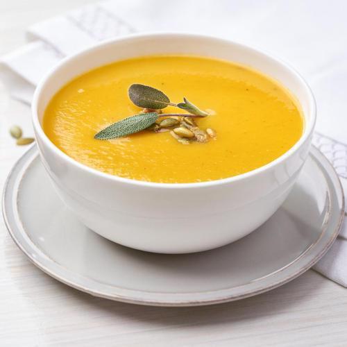 Butternut Squash · Rich and creamy, the soup features a savory blend of
spices such as ginger, cinnamon and nutmeg that perfectly
complement the squash and cream flavors.