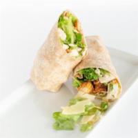 Chicken Caesar Wrap · Fresh chopped romaine, oven roasted chicken, shaved parmesan, Lilli’s Montreal croutons, egg...