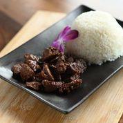 Kids Teriyaki Beef · Sauteed beef tenderloin in teriyaki sauce. Served with your choice of Jasmine rice or french...