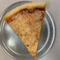 Cheese Pizza by the Slice · Add toppings for an additional charge.$.50 each topping added to the slice.