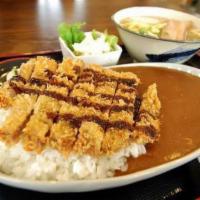 Pork Katsu · Served with Miso Soup or Garden Salad And  White rice.
