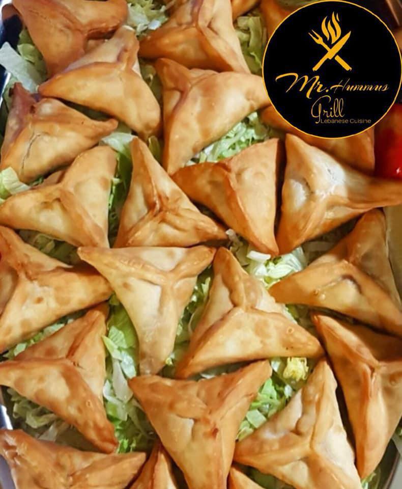 3 Piece Fatayer · Our special spinach filling spread onto dough and baked