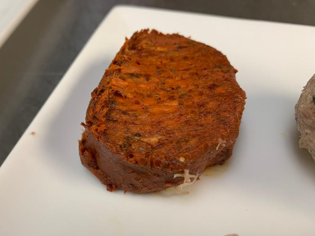 Nduja · Spicy spreadable salami. Grilled bread, pickled veggies, & beer mustard