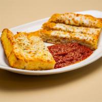 Deep Dish Cheese Bread · Six pieces served with marinara.