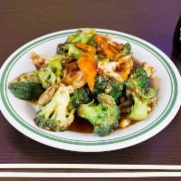 41. Chicken with Broccoli · Served with white rice or fried rice.