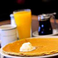 49'er Flapjacks · 3 large pancakes from the famous mother lode country of San Francisco. Thin-chewy-gooey.