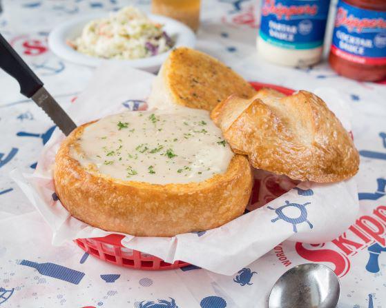 Pacific Northwest Clam Chowder Bread Bowl · A thick, rich soup.