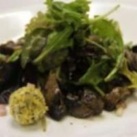 Bulgur Arugula Salad · Served with butternut squash, lentils, red radish, dried cranberries, shaved ricotta salata ...