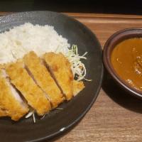 Katsu Curry Set · Crispy Pork Cutlet with Curry Sauce and a Daily Side Dish.
