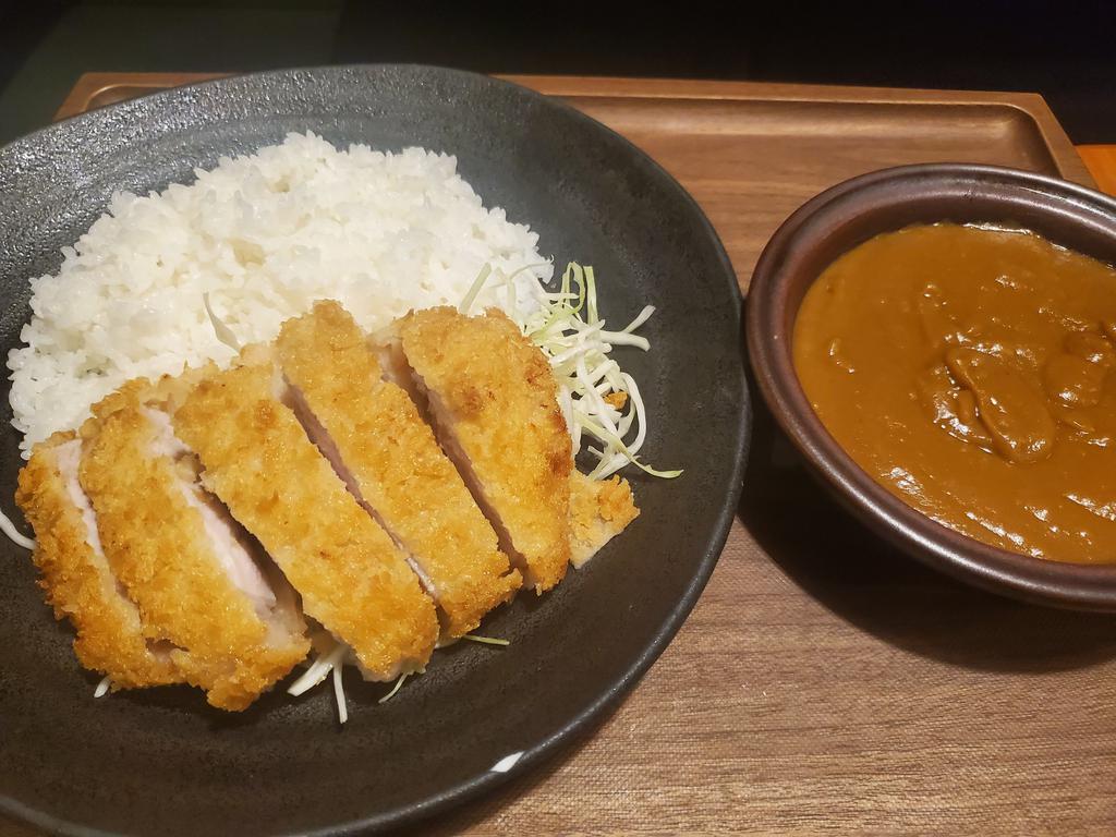 Katsu Curry Set · Crispy Pork Cutlet with Curry Sauce and a Daily Side Dish.