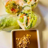 1. Shrimp Spring Rolls · Stuffed with vermicelli, shrimp, lettuce, carrot, and cilantro. Contain peanuts.