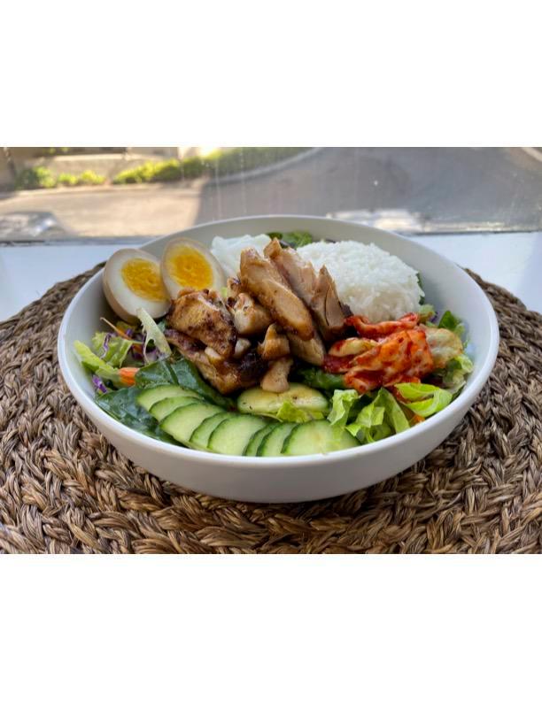  FreshBowl · (SaladType)Assorted fresh vegetables with a choice of topping. Served with Egg(Optional)Miso Soup(optional)
