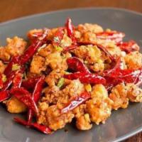 S01. Chef's Special Dry Chili Chicken · Hot and spicy. 