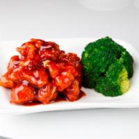 General Tso's Chicken 左宗雞 · Hot and spicy.