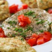 Lebni Soft Cheese · Zaatar, served with extra virgin olive oil and grilled herb flatbread. Vegetarian.