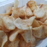 Shrimp Chips · Made to order shrimp chips seasoned with Karai Crab's secret cajun recipe.
