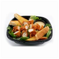 Caesar Salad with Hand Breaded Tenders · 