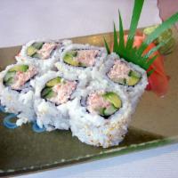 California Roll · Hand rolls up 1 plate color. Cooked. Crab, avocado, cucumber.