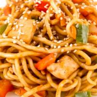 Chicken Yakisoba · Poultry. Fried noodle dish.