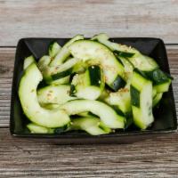Sunomono · Marinated cucumber salad.