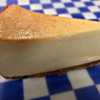 New York Style Cheesecake · Rich, creamy cheesecake with a graham cracker crust.