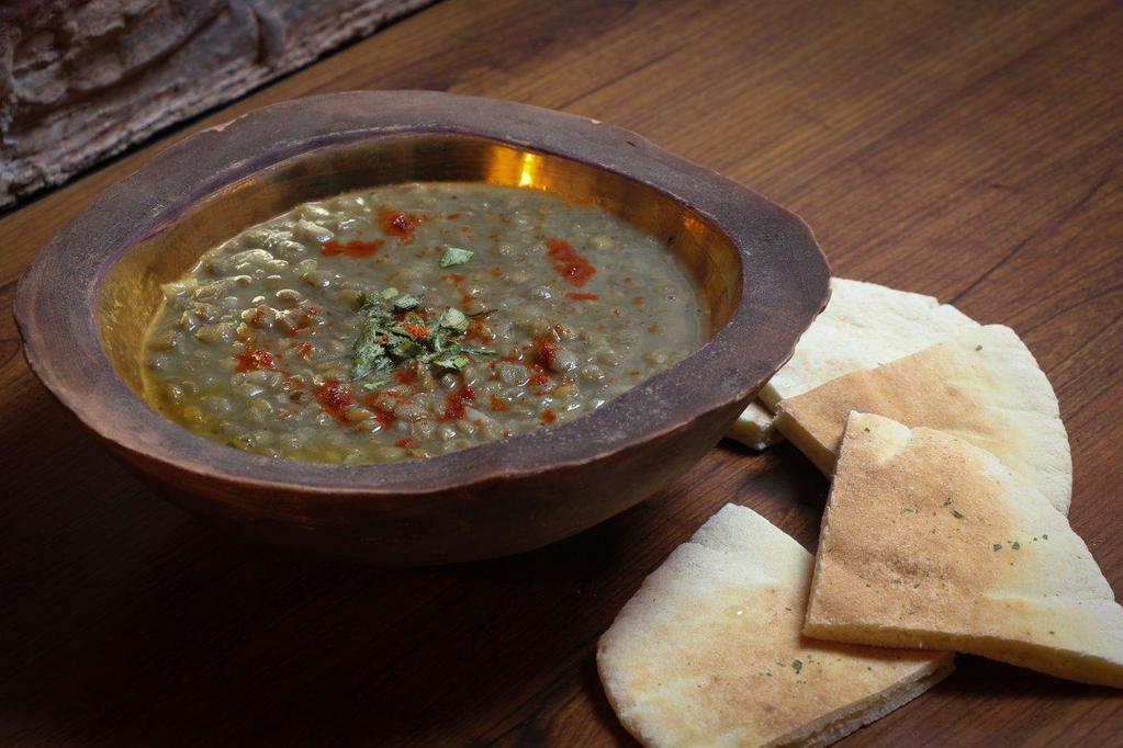 Addesse · Lentils prepared with authentic Persian herbs .